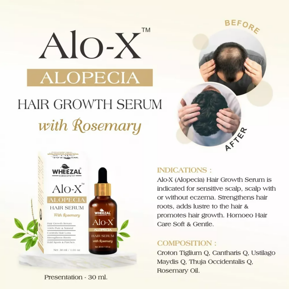 Wheezal Alo-X Alopecia Hair Serum  Grab2Buy Wheezal Grab2Buy