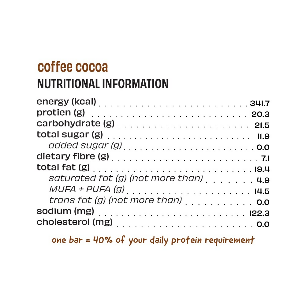 The Whole Truth High Protein Coffee Cocoa Protein Bar  Grab2Buy The Whole Truth Grab2Buy