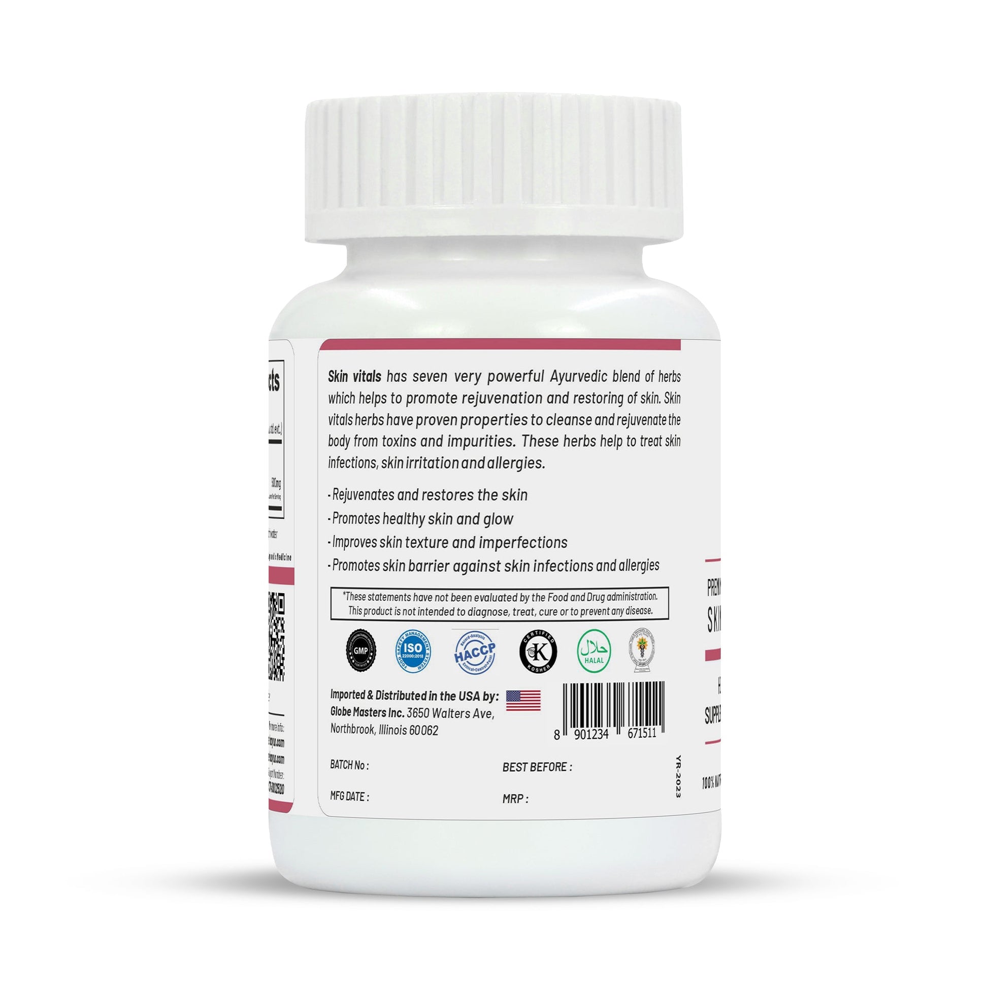 Life Aveda Premium Skin Vitals Veg Capsules - Grab2buy