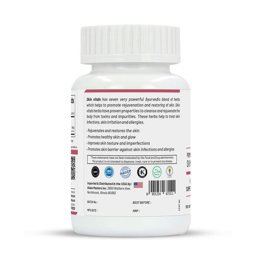 Life Aveda Premium Skin Vitals Veg Capsules - Grab2buy