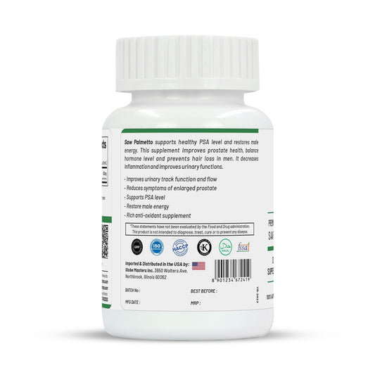 Life Aveda Premium Saw Palmetto Capsules - Grab2buy