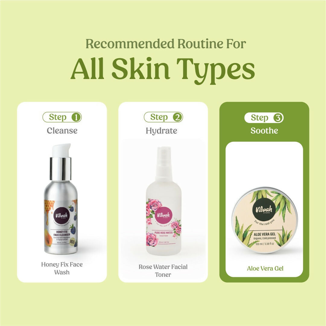 Vilvah Store Aloe Vera Gel (Multi-Purpose Skin & Hair Care)  Grab2Buy Vilvah Store Grab2Buy
