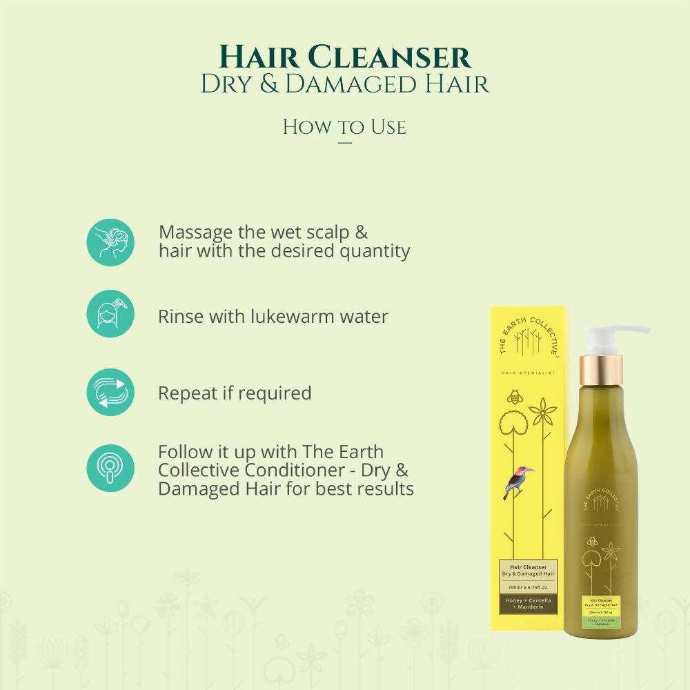The Earth Collective Hair Cleanser - Dry and Damaged Hair  Grab2Buy The Earth Collective Grab2Buy