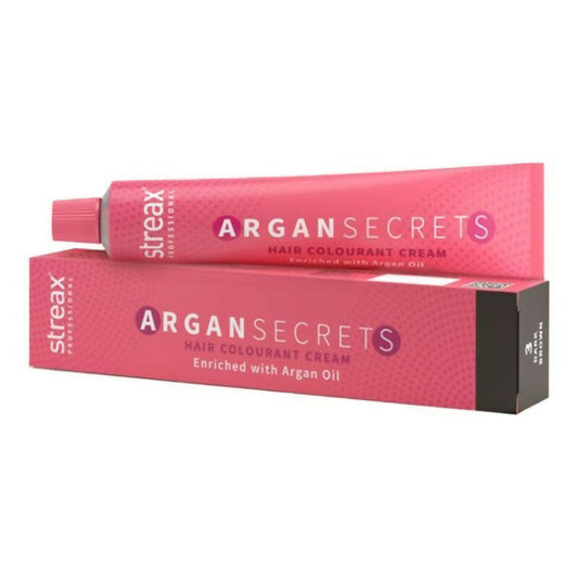 Streax Professional Argan Secrets Hair Colourant Cream - Dark Brown 3 