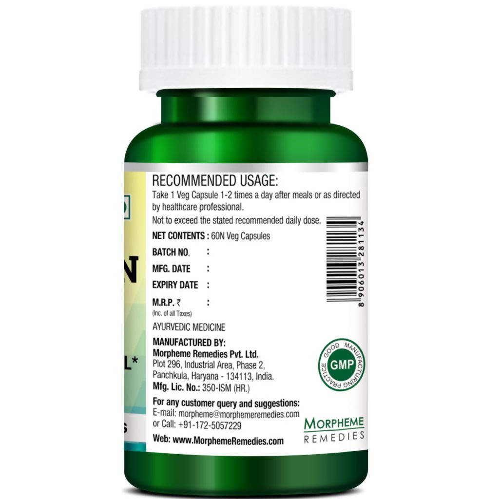 Morpheme Remedies Bittermelon (Karela) Capsules 