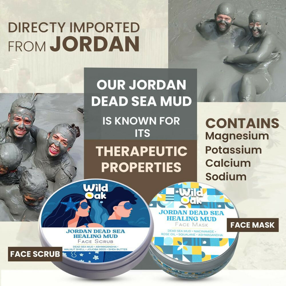 Wild Oak Jordan Dead Sea Healing Mud Face Mask  Grab2Buy Wild Oak Grab2Buy