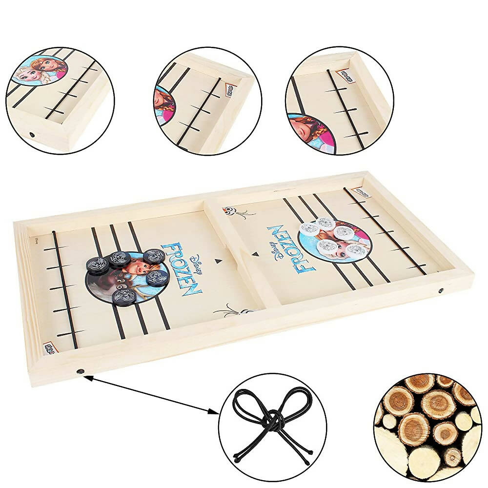 Skoodle Disney Frozen Sling Puck Game, Super Fast Portable Desktop Sport Table Board Game Tabletop Slingshot Games Toys for Kids