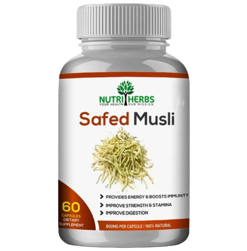 Nutriherbs Safed Musli Capsules - Grab2buy