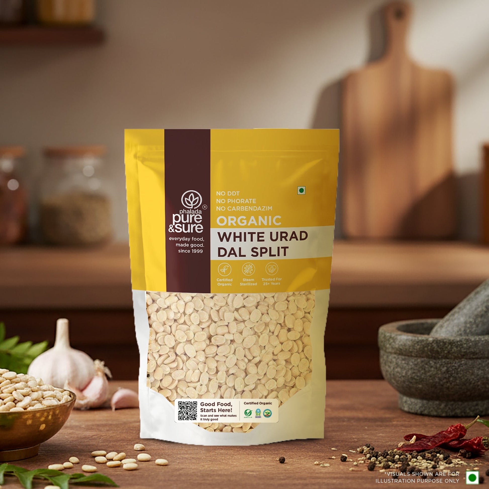 Pure & Sure Organic White Urad Dal Split
