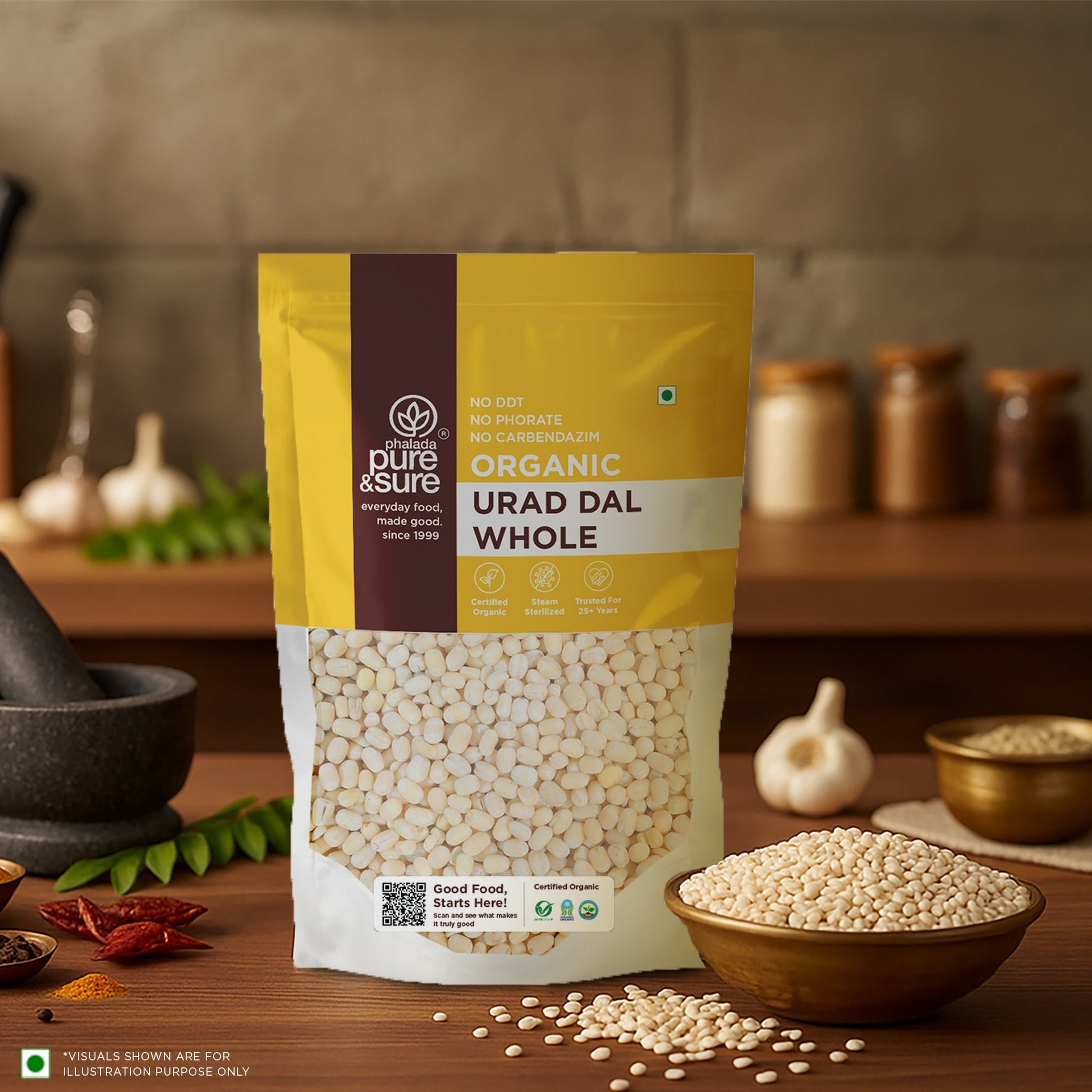Pure & Sure Organic White Urad Dal Whole