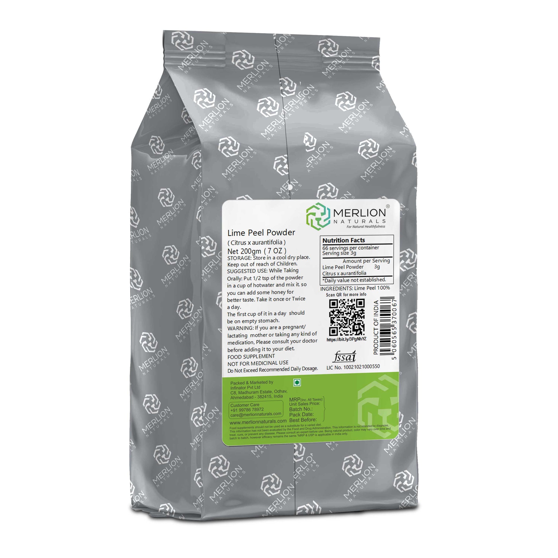 Merlion Naturals Lime Peel Powder