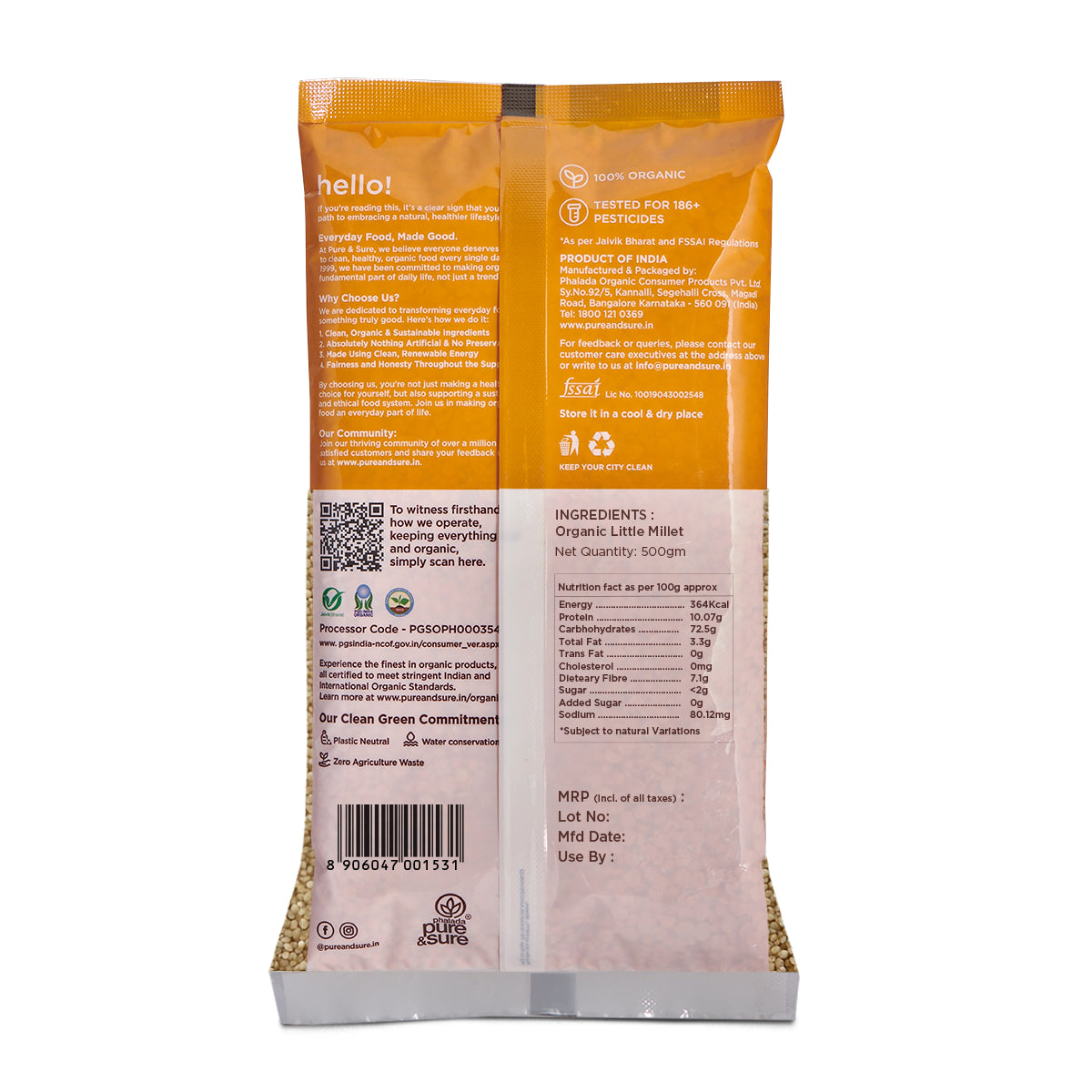 Pure & Sure Organic Little Millet 