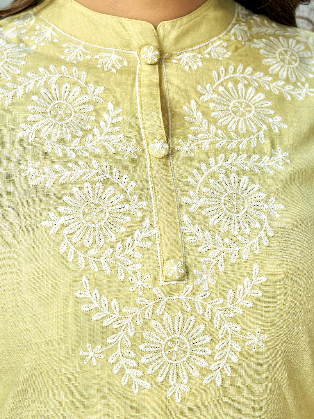 NOZ2TOZ Women Lime Green Kurta With Pant & Dupatta (3pcs set) 