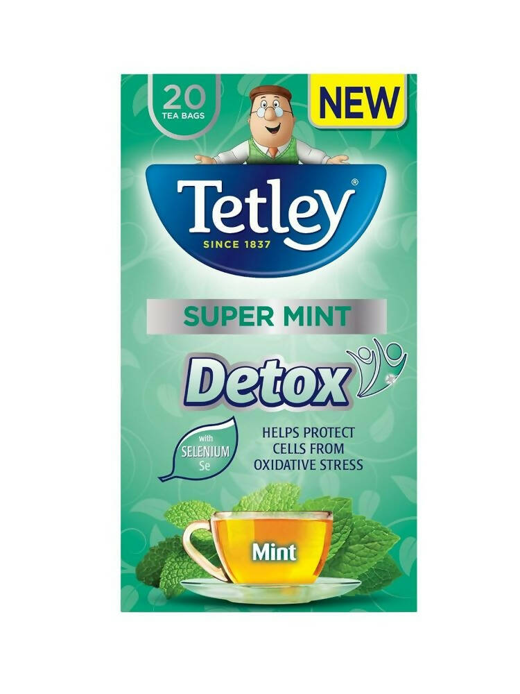 Tetley Super Mint Detox Tea Bags  Grab2Buy Tetley Grab2Buy