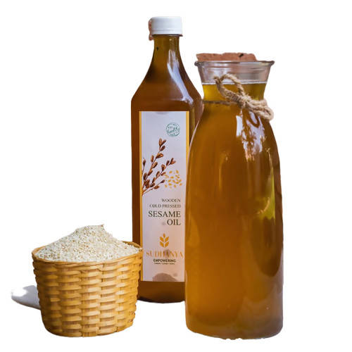 Sudhanya Sesame Oil - Wooden Cold Pressed - Grab2buy