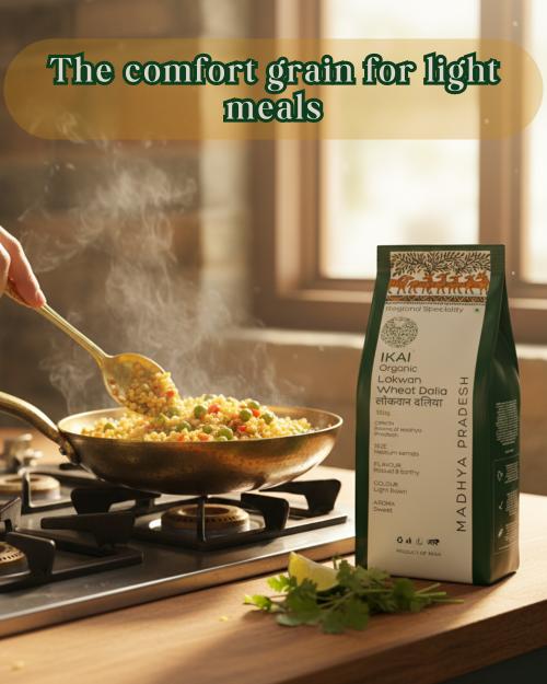IKAI Organic Lokwan Wheat Dalia 