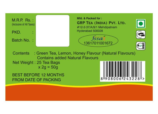 Tanza Tea Slim Green Tea Bags Lemon Honey - Grab2buy