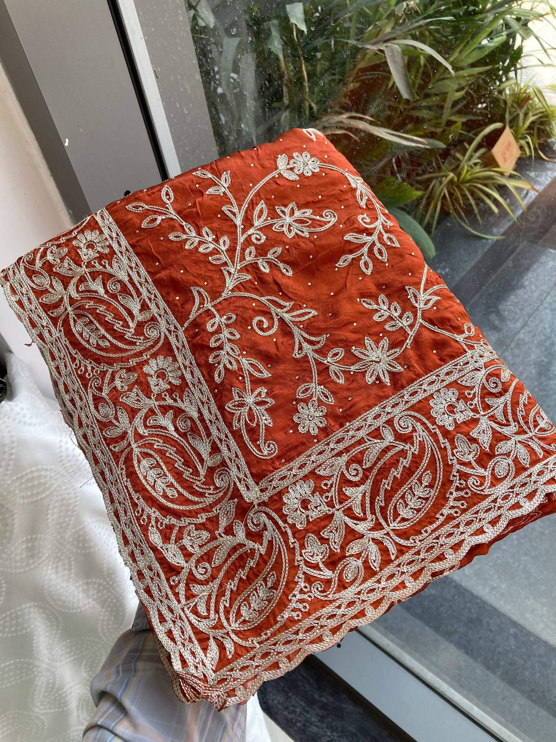 Teeya Creation New Trendy Party Wear Soft Silk Saree-Orange