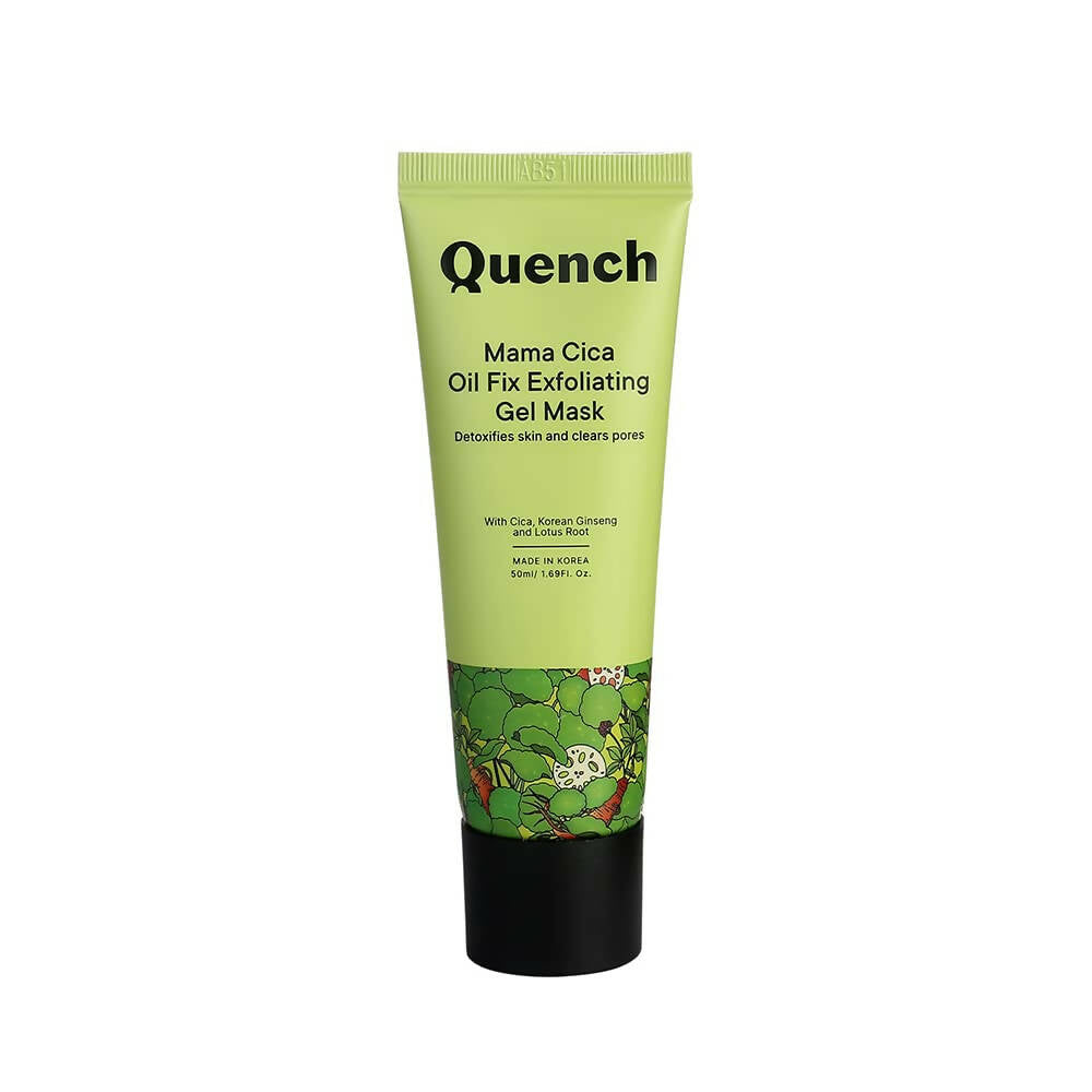 Quench Botanics Mama Cica Oil Fix Exfoliating Gel Mask - Korean Skincare 