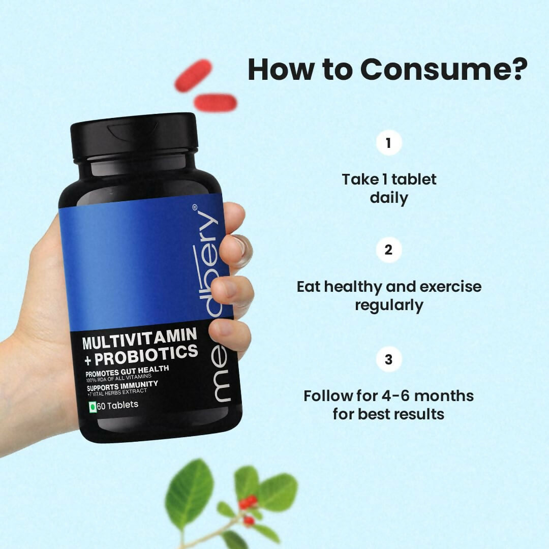 Meadbery Multivitamin With Probiotics Tablets 