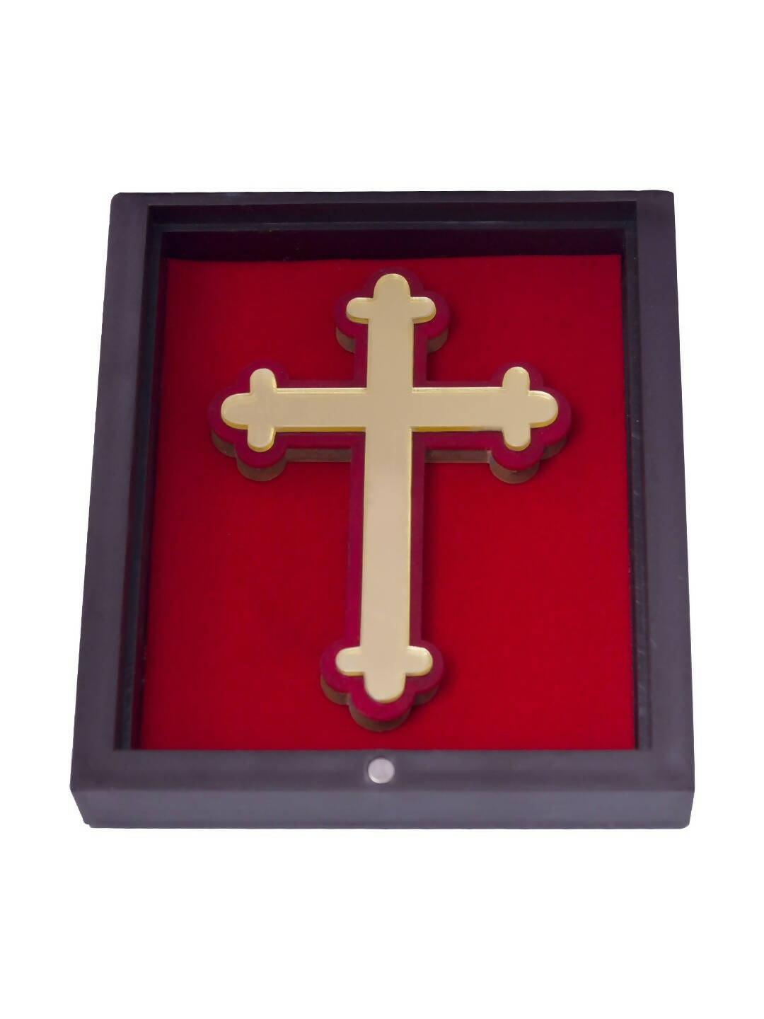 Golden Peacock Brown & Red 24 Ct Gold Foil Lord Jesus Christ 
