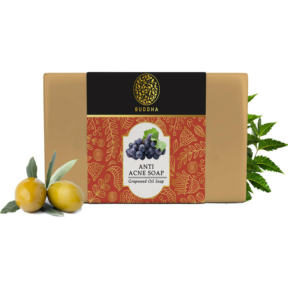 Buddha Natural Anti Acne Soap - Fights Acne Pimple, Breakouts, Blemish, Blackheads