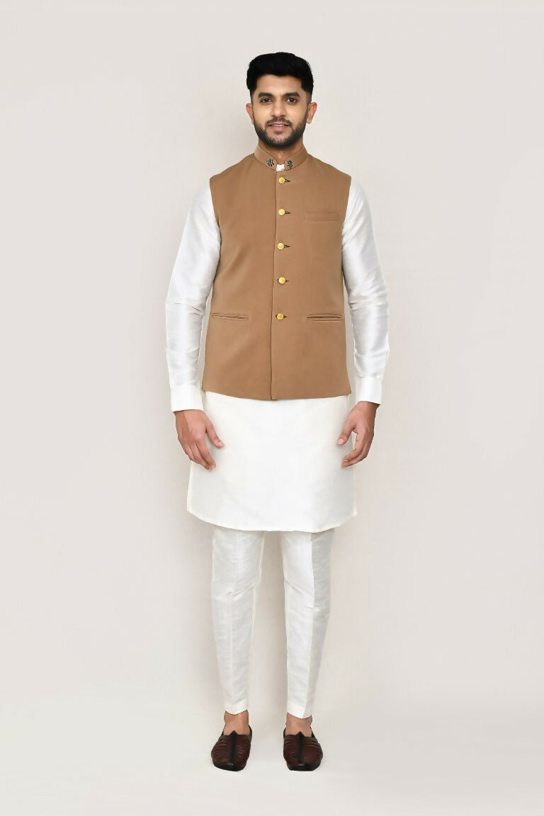 Joban Fashion Chiku Colored Terry Rayon Work Men's Jacket