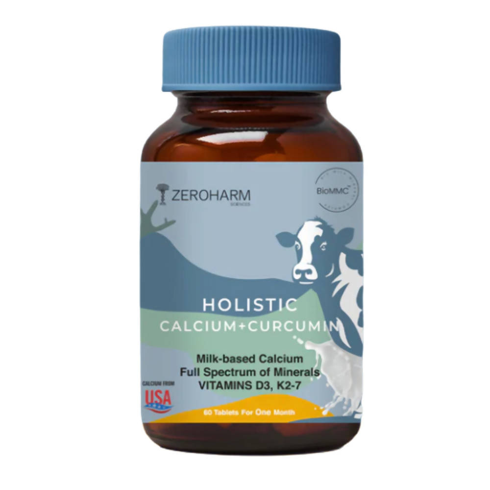 Zeroharm Holistic Calcium + Curcumin Tablets 