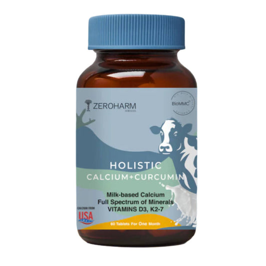 Zeroharm Holistic Calcium + Curcumin Tablets 