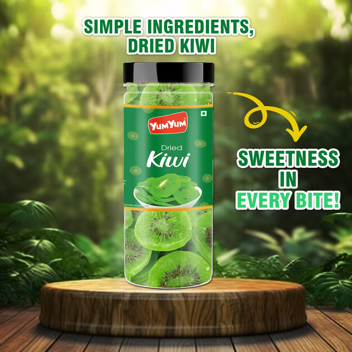 Yum Yum Dried Kiwi Jar  Grab2Buy Yum Yum Grab2Buy