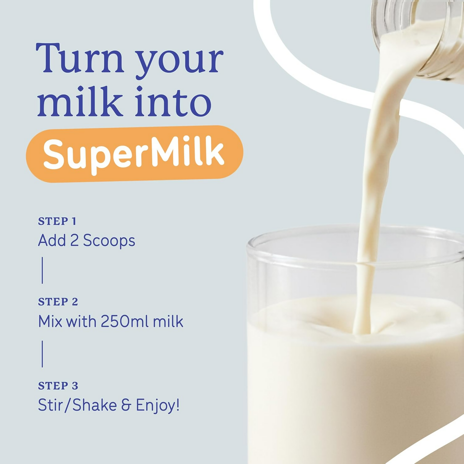 Gritzo SuperMilk Overall Growth (2-6y Boy & Girl), 6g Protein Powder (Creamy Vanilla)