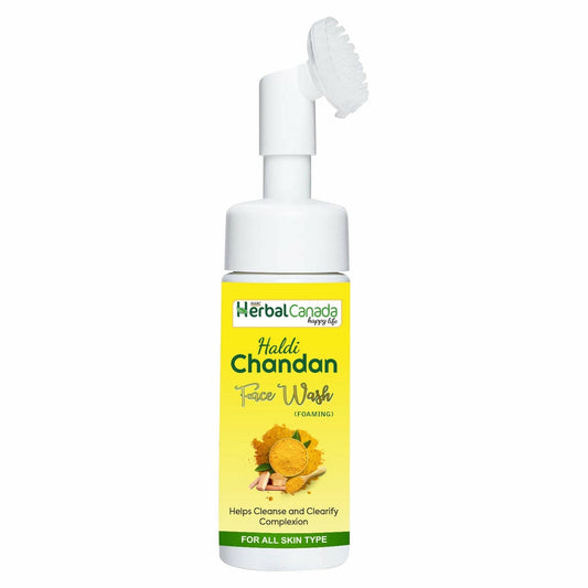 Herbal Canada Haldi Chandan Foaming Face Wash 