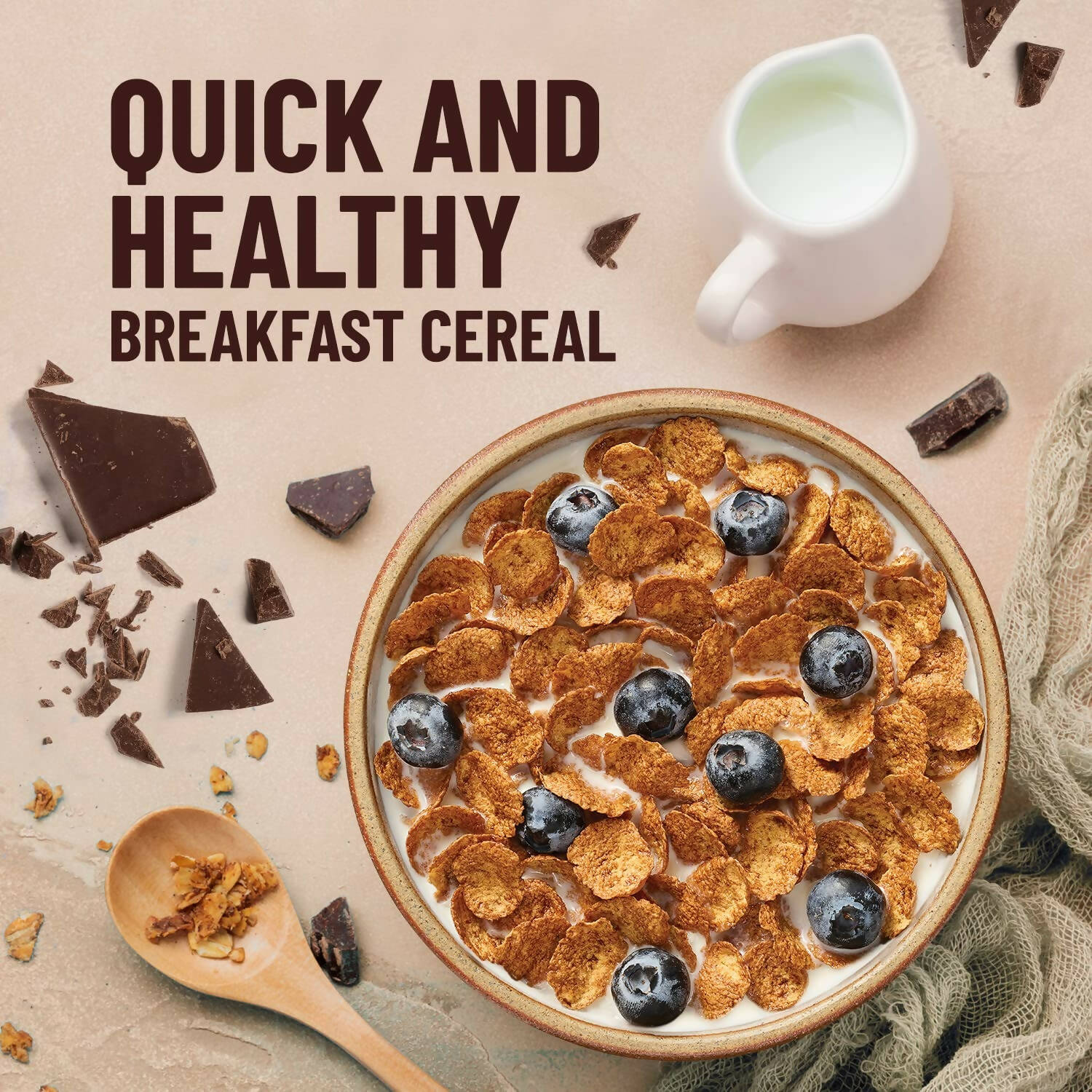 Mille Chocolate Buckwheat Breakfast Flakes - Grab2buy