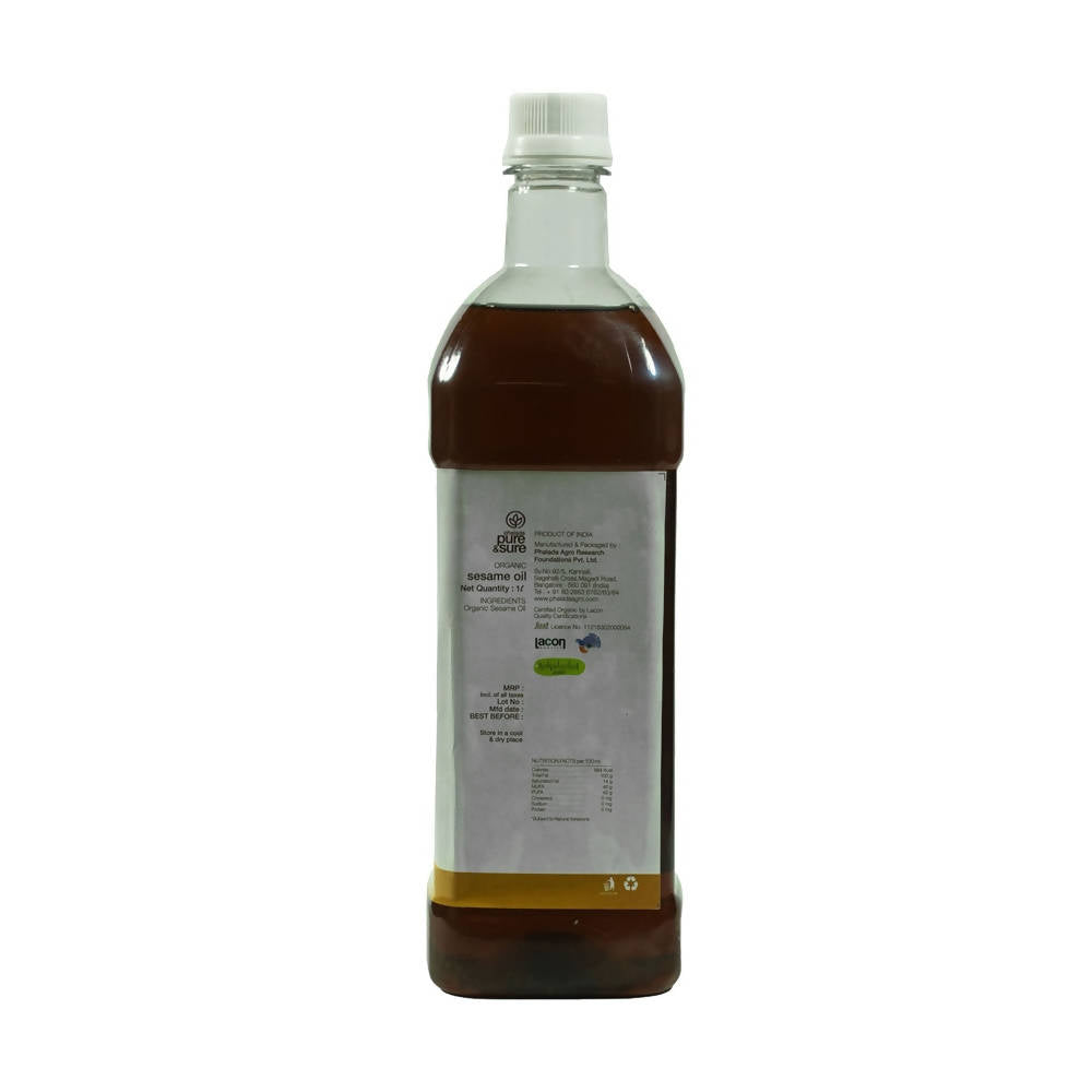 Pure & Sure Organic Cold Pressed Sesame Oil - Grab2buy