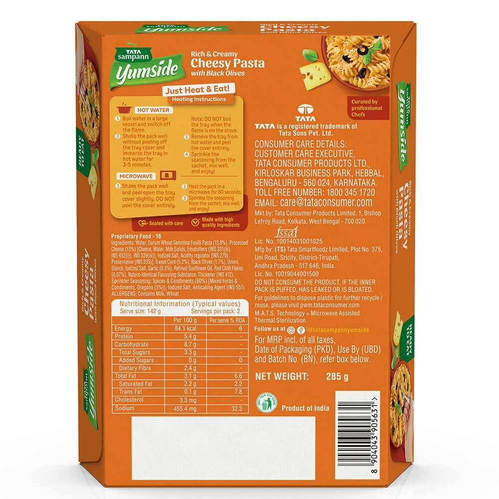 Tata Sampann Yumside Cheesy Pasta - Grab2buy