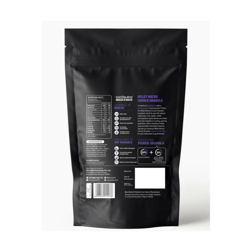 Cocosutra Millet Mocha Crunch Breakfast Granola - Grab2buy