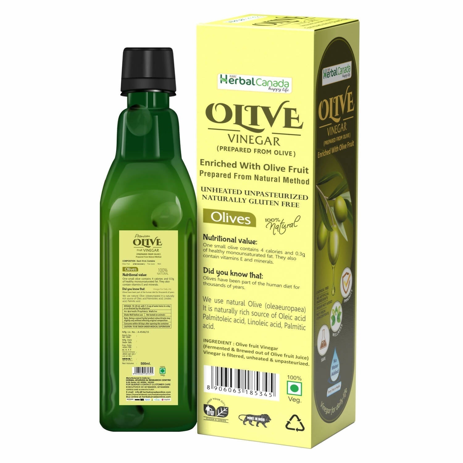 Herbal Canada Olive Vinegar 