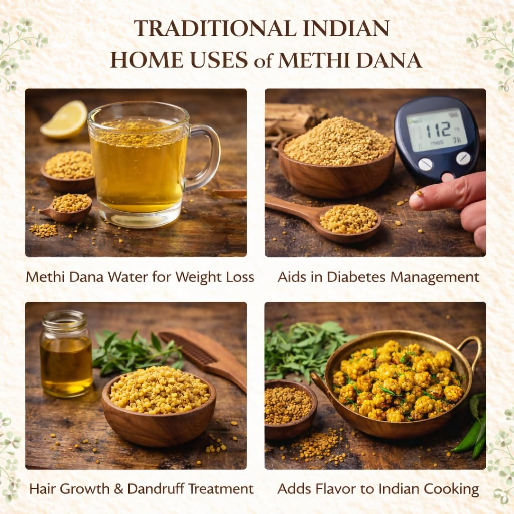 Village-Organica Methi Dana-Whole Fenugreek Seeds  Grab2Buy Village-Organica Grab2Buy