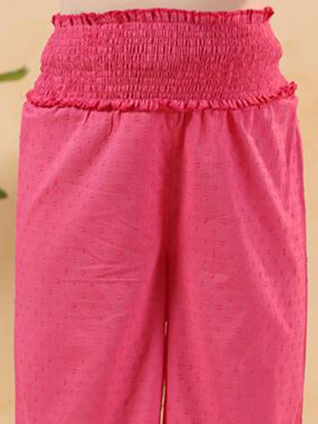 Janasya Light Dobby Cotton Yoke Embroidery A-Line Kurta Set 