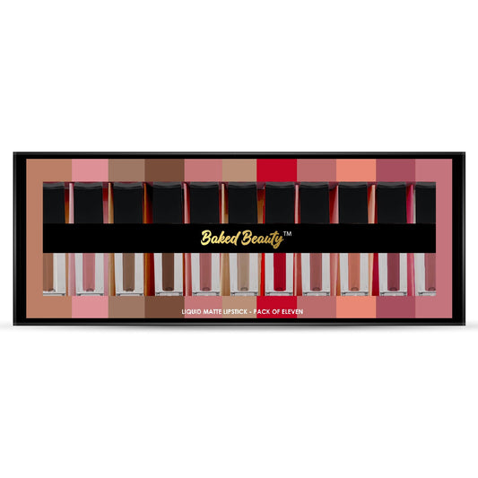 Baked Beauty Liquid Matte Lipstick Set (Set of 11)