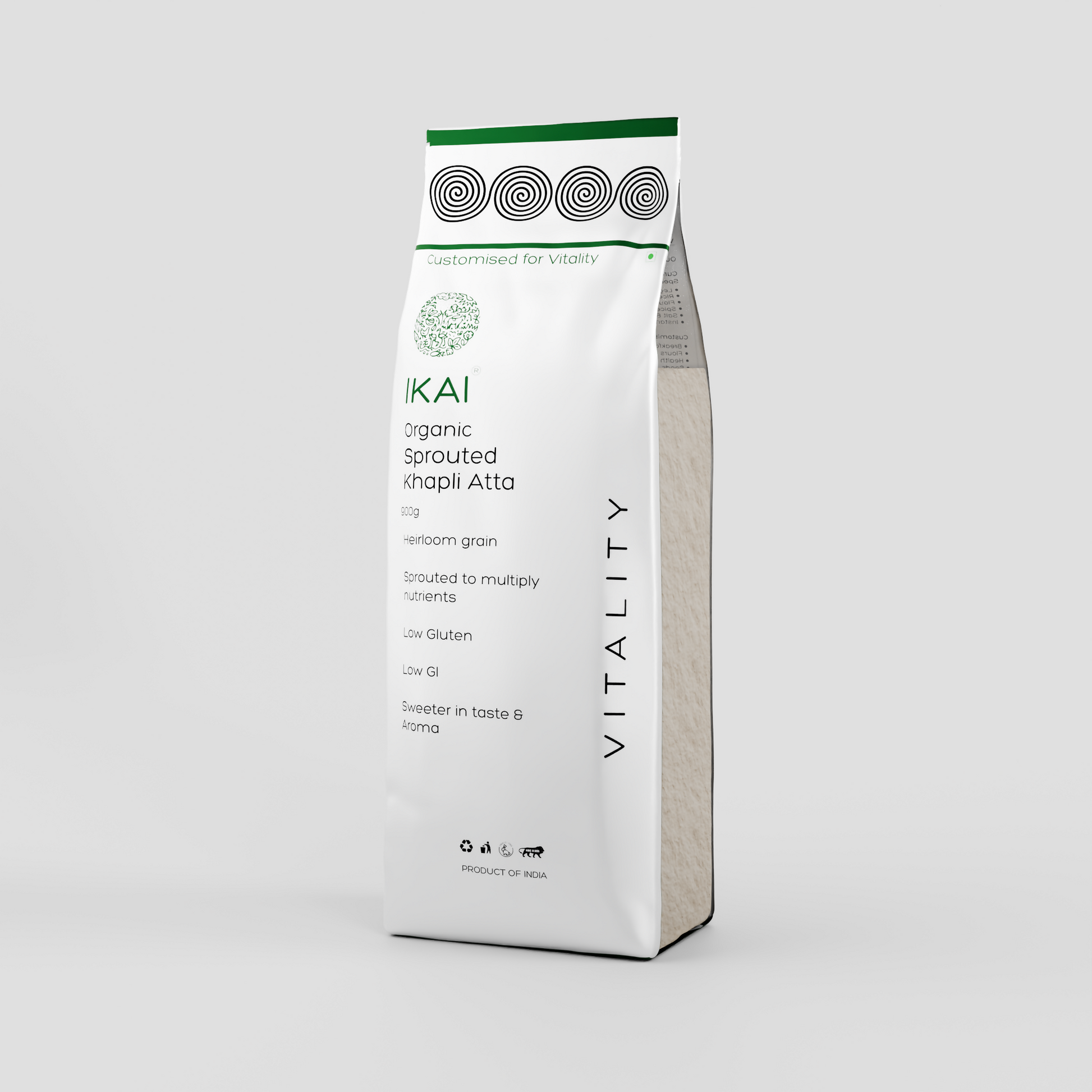 4 - Sprouted Khapli Wheat Atta - 900 gm