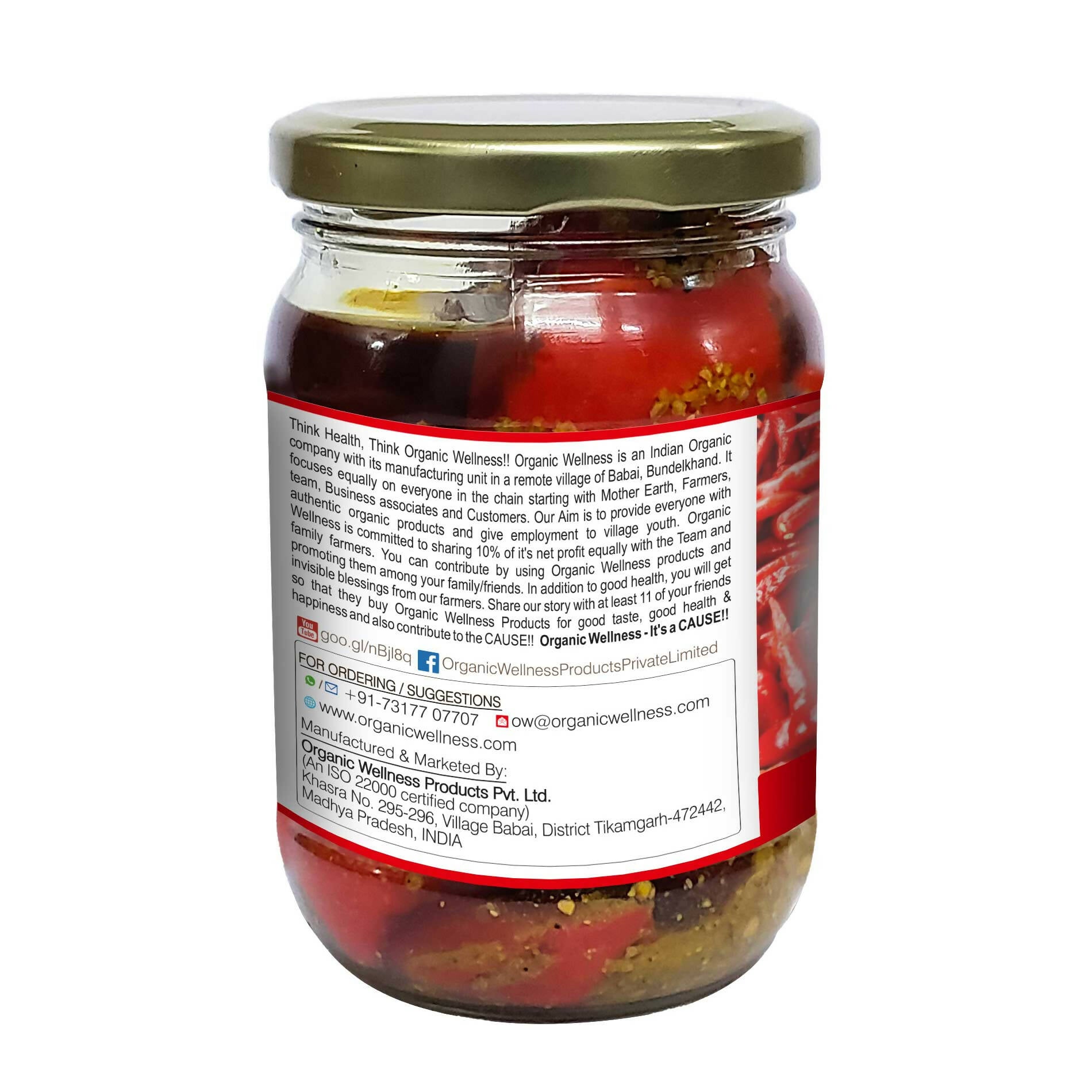 Organic Wellness Red Chilli Pickle - Grab2buy