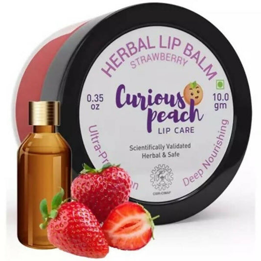 Curious Peach Herbal Lip Balm Strawberry - Grab2buy