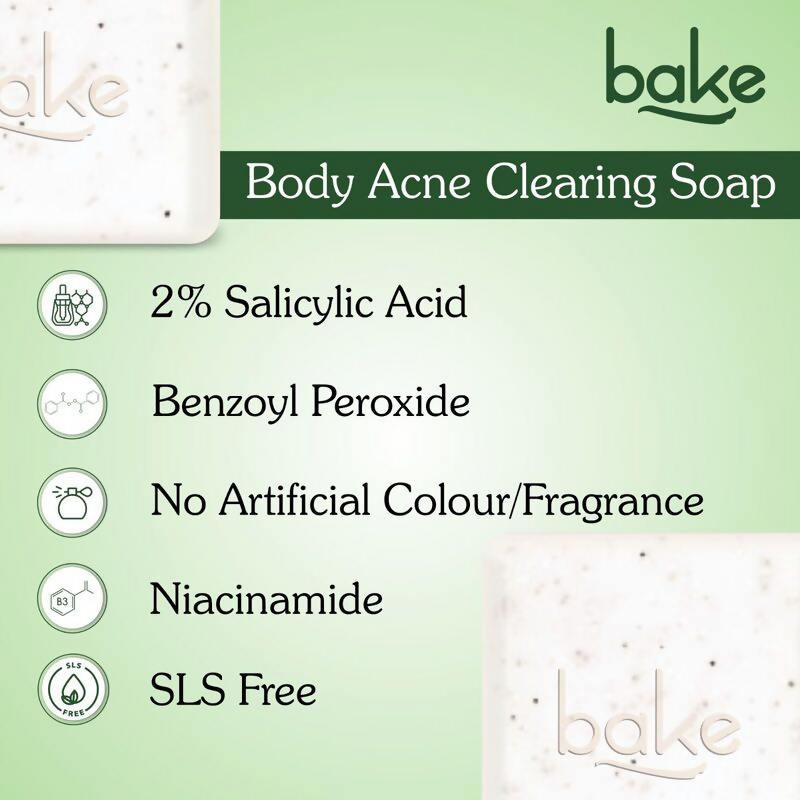 Bake 2% Salicylic Acid Soap for Face & Body Acne  Grab2Buy Bake Grab2Buy