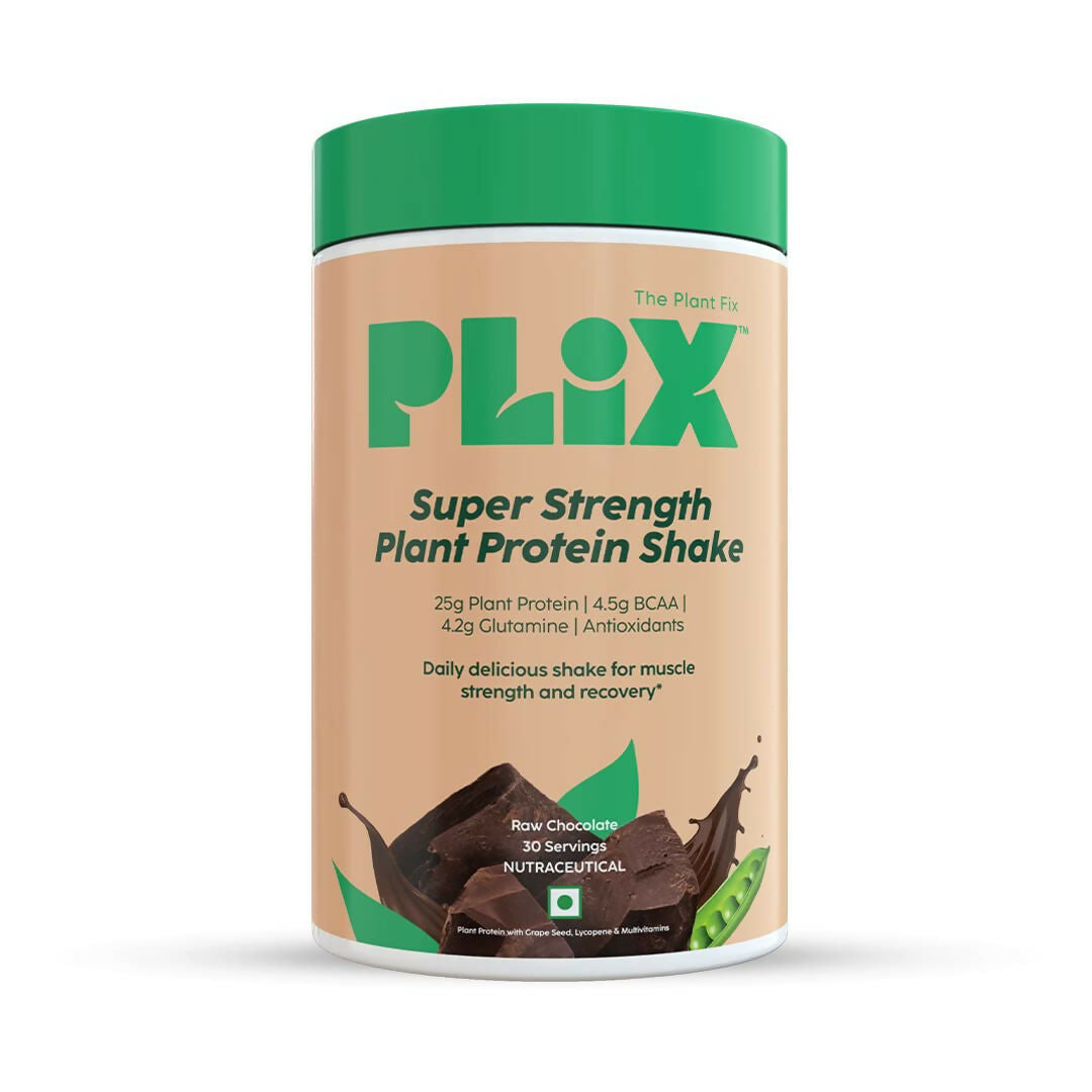 PLIX The Plant Fix Strength Vegan Plant Protein Powder - Chocolate 
