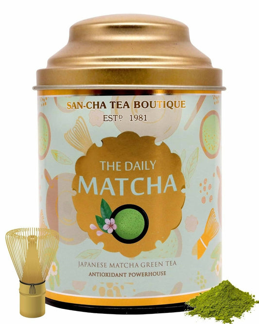 SAN-CHA Tea Boutique Daily Matcha Green Tea - Japanese Matcha Green Tea Powder | Swadesiicart