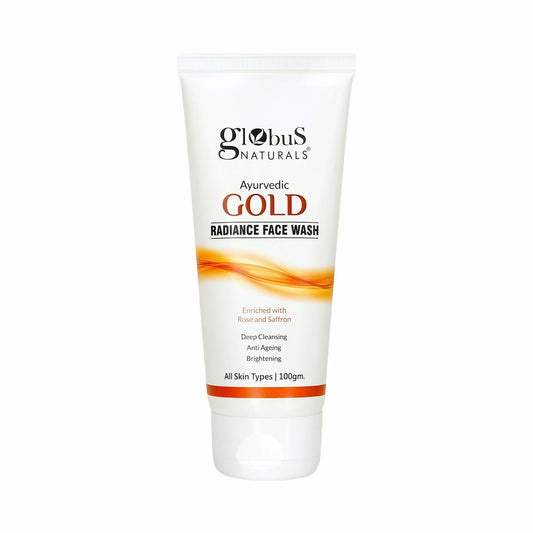 Globus Naturals Gold Radiance Anti Ageing & Brightening Face Wash | Swadesiicart