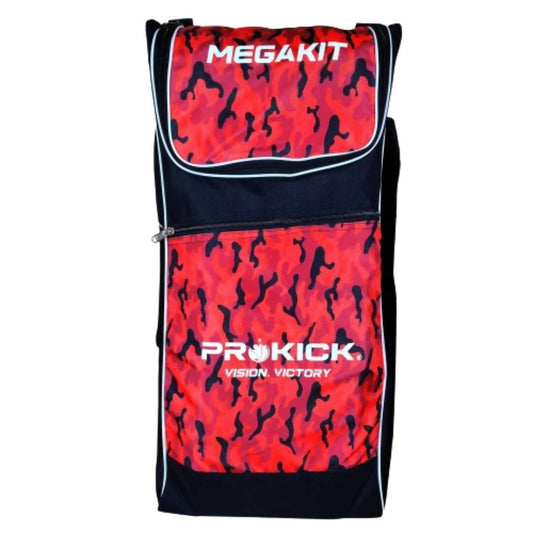 Prokick Megakit Duffle Backpack Cricket Kitbag (Black/Red Camouflage) 
