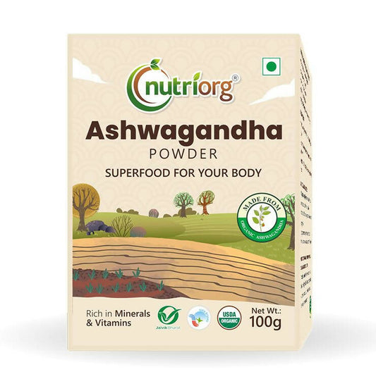 Nutriorg Certified Organic Ashwagandha Powder 