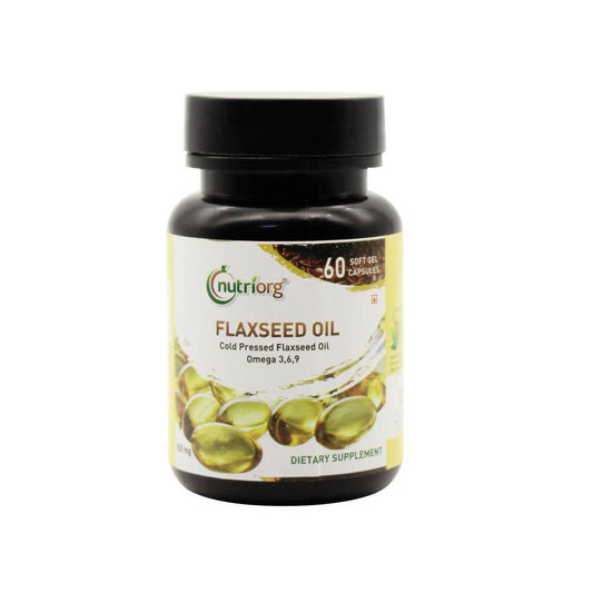 Nutriorg Flaxseed Oil Soft Gel Capsules - Grab2buy